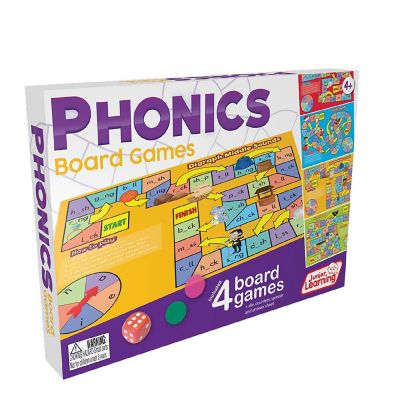 DUP Junior Learning Phonics Board Games Set, 6 Counters Language Skills Pre K-K Image 1