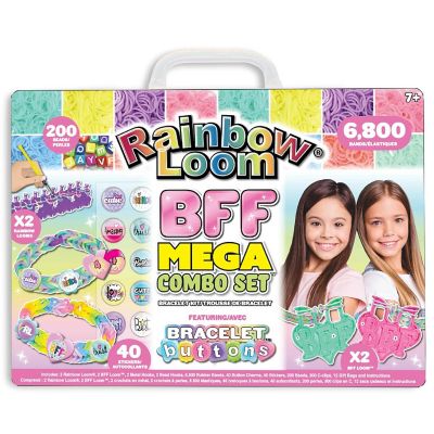 Dup Rainbow Loom Bff Mega Button Set Featuring New Bff Loom Image 1
