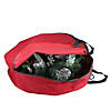 Dyno 36" Red and Black Zip Up Christmas Wreath Storage Bag Image 2