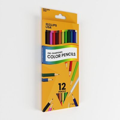 E-Clips USA Colored Pencils - Pre-Sharpened, 12-Count , 72 Units Image 2