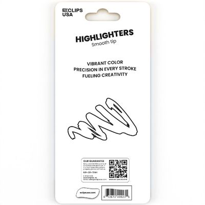 E-Clips USA Fluorescent Highlighter Pen - Yellow, 3 Pack, Chisel-Tip , 36 Units Image 3