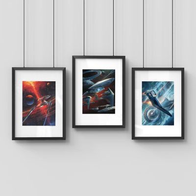 Eaglemoss Star Trek Universe Giclee Print 3-Pack Image 1