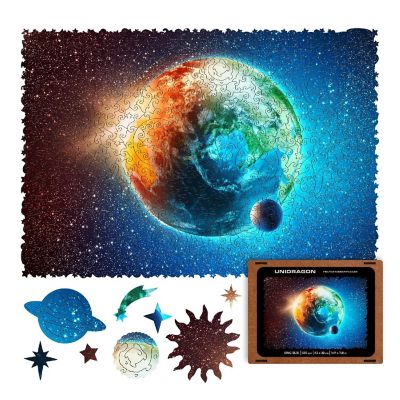 Earth 125 Piece Wooden Jigsaw Puzzle Image 1