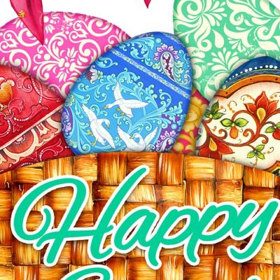 Easter Basket Easter Door Decor by G. Debrekht Image 2