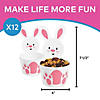 Easter Bunny-Shaped Disposable Paper Snack Cups - 12 Pc. Image 1