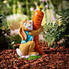 Easter Bunny with Carrot Garden Statue Image 1