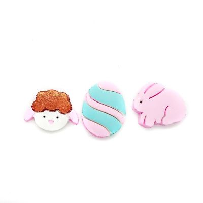 Easter Clay Cutter Set - Rabbit, Lamb, Egg &amp; Carrot - 5 pcs Image 2