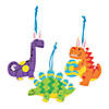 Easter Dinosaur Ornament Foam Craft Kit - Makes 12 Image 1