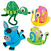 Easter Egg Character Craft Kit Assortment - Makes 36 Image 1