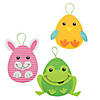 Easter Egg Character Ornament Foam Craft Kit - Makes 12 Image 1