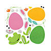 Easter Egg Character Ornament Foam Craft Kit - Makes 12 Image 1