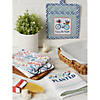 Easter Folk Garden Kitchen Textiles, Potholder & Dishtowel, Enjoy The Ride, 4 Pieces Image 1