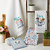 Easter Folk Garden Kitchen Textiles, Potholder & Dishtowel, Enjoy The Ride, 4 Pieces Image 2