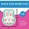 Easter Friends Bunny-Shaped Paper Dessert Plates - 8 Ct. Image 1
