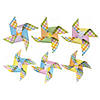 Easter Hippity Hoppity Pinwheel Hanging Decorations - 6 Pc. Image 1
