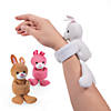 Easter Hugging Stuffed Bunny Slap Bracelets - 12 Pc. Image 1