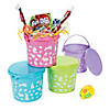 Easter Pails with Lid - 12 Pc. Image 1