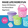 Easter Pails with Lid - 12 Pc. Image 2