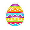 Easter Party Bright Easter Egg-Shaped Paper Dessert Plates - 8 Ct. Image 1