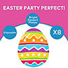 Easter Party Bright Easter Egg-Shaped Paper Dessert Plates - 8 Ct. Image 1