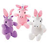 Easter Pastel Stuffed Unicorns with Bunny Ears - 12 Pc. Image 1