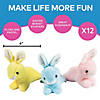 Easter Pastels Stuffed Bunnies - 12 Pc. Image 1