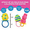 Easter Ring Lollipops Mix - 48 Pc. Image 1