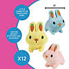 Easter Stuffed Bunnies with Carrot Ears - 12 Pc. Image 1