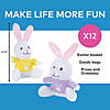 Easter Stuffed Bunnies with Pastel T-Shirt - 12 Pc. Image 1