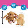 Easter Stuffed Bunny & Duck Characters - 12 Pc. Image 1