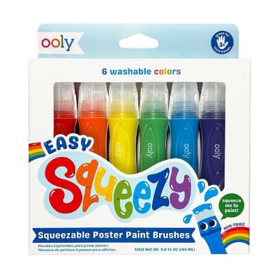 Easy Squeezy Squeezable Poster Paint Brushes - Set of 6 / Default Title Image 1