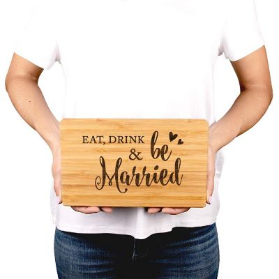 Eat Drink Be Married Board 9.5x6 Image 2
