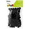 EBL Pom Pom 1/2" Black 100pc- 6PK Image 1