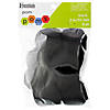 EBL Pom Pom 2" Black 8pc- 6PK Image 1