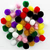 EBL Pom Pom 3/4" Multi 45pc- 6PK Image 1