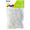 EBL Pom Pom 3/4" White 45pc- 6PK Image 1
