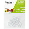 EBL Pom Pom 3mm White 100pc- 6PK Image 1