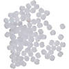 EBL Pom Pom 3mm White 100pc- 6PK Image 1