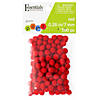 EBL Pom Pom 7mm Red 100pc- 6PK Image 1