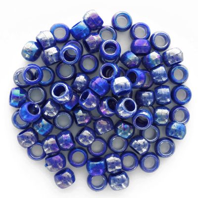 EBL Pony Bead 6x9mm AB Blue 750pc Image 1