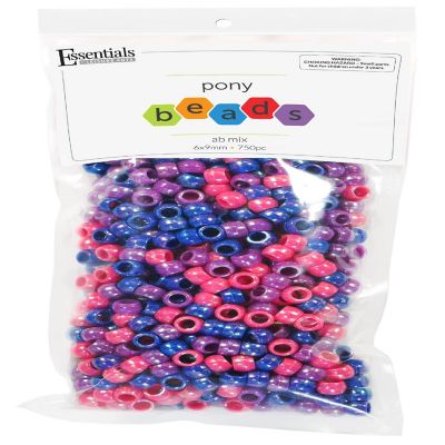 EBL Pony Bead 6x9mm AB Mix 750pc Image 1
