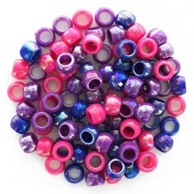 EBL Pony Bead 6x9mm AB Mix 750pc Image 1