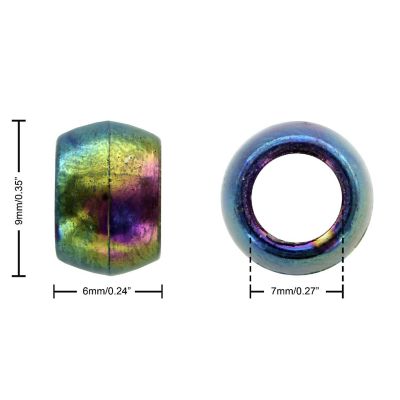 EBL Pony Bead 6x9mm AB Mix 750pc Image 2
