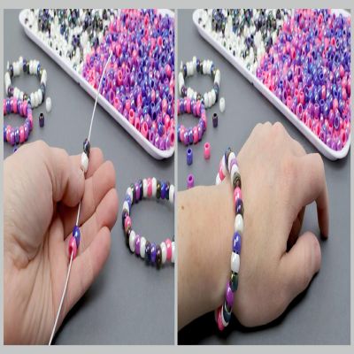 EBL Pony Bead 6x9mm AB Mix 750pc Image 3