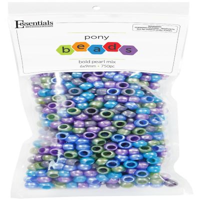 EBL Pony Bead 6x9mm Bold Pearl Mix 750pc Image 1