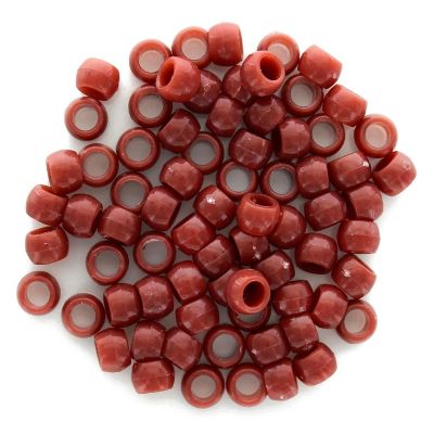 EBL Pony Bead 6x9mm Neutral Brown 750pc Image 1