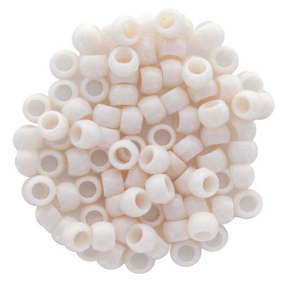 EBL Pony Bead 6x9mm Neutral Cream 750pc Image 1