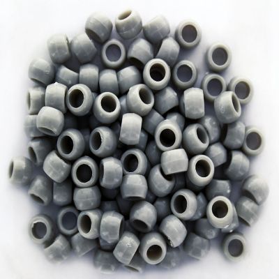 EBL Pony Bead 6x9mm Neutral Grey 750pc Image 1