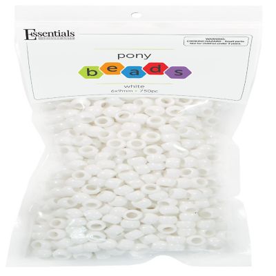 EBL Pony Bead 6x9mm Neutral White 750pc Image 1