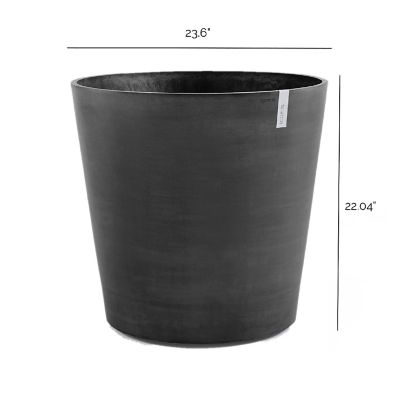 Ecopots Amsterdam Durable Indoor Outdoor Modern Round Recycled Plastic ...